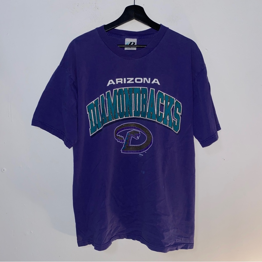 Vintage Arizona Diamondbacks MLB Baseball Shirt Size XL Extra Large Purple 2001